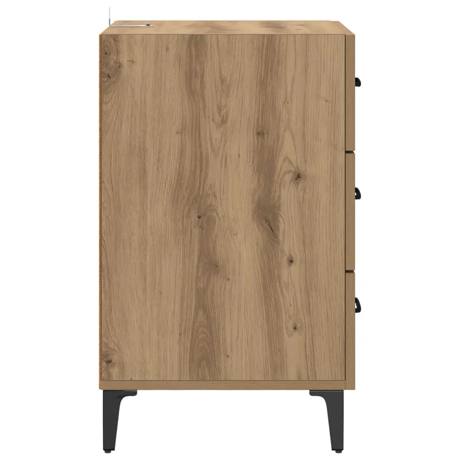 Cabinet de chevet Chêne artisanal 40 x 40,5 x 66 cm - 7