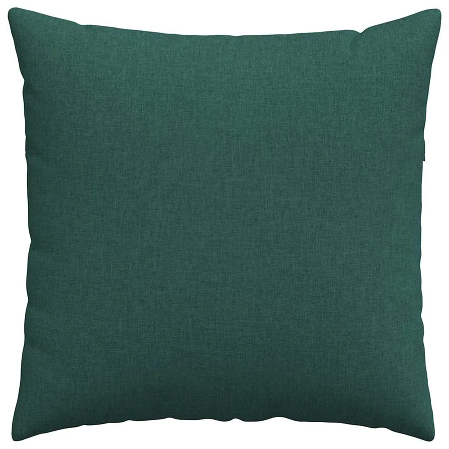 Coussins de canapé 2 pcs Vert foncé 80 x 80 cm tissu - 6