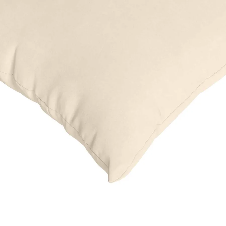Coussins de canapé 2 pcs Beige 80 x 40 cm tissu - 7