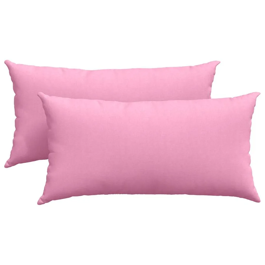 Coussins de canapé 2 pcs Rose 80 x 40 cm tissu - 2