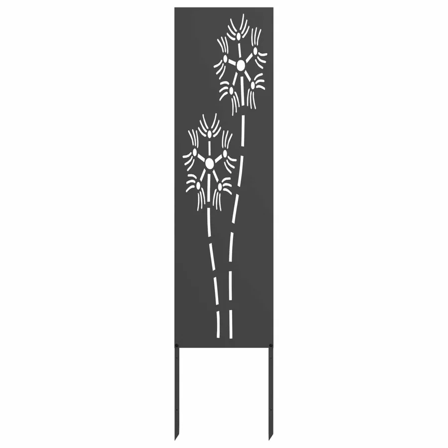 Écran de confidentialité de jardin Fretwork Noir 32 x 140 cm - 2