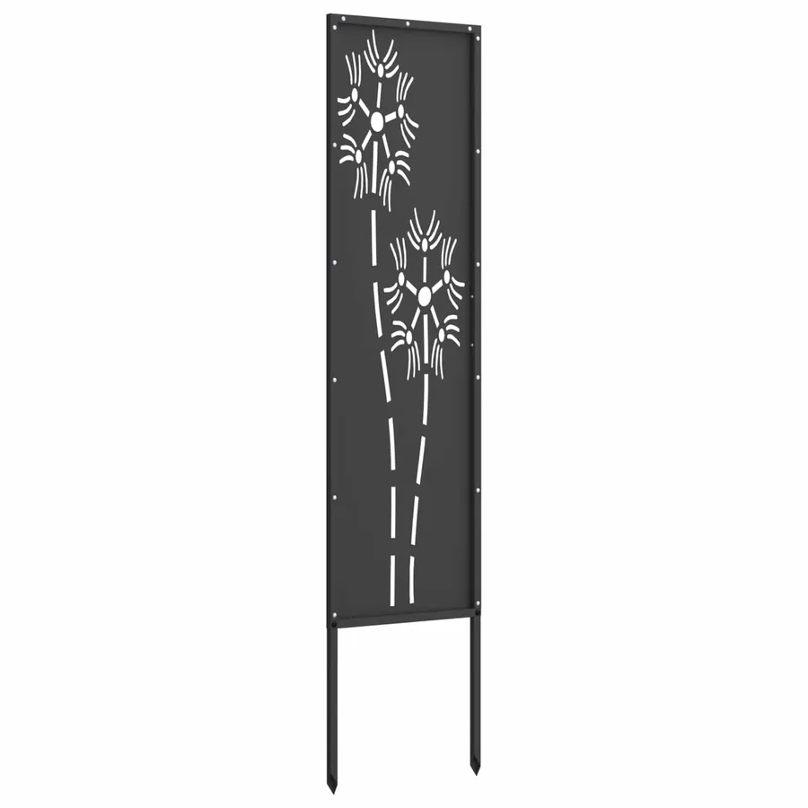 Écran de confidentialité de jardin Fretwork Noir 32 x 140 cm - 5