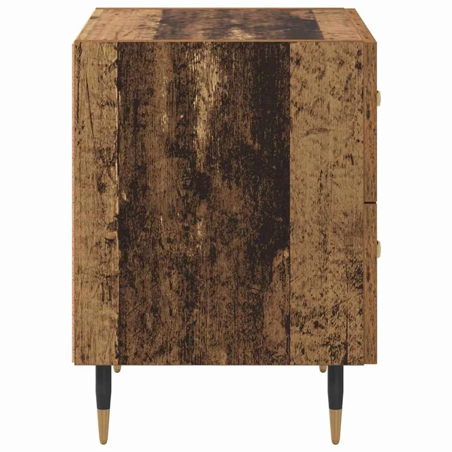 Cabinet de chevet avec tiroir Bois ancien 40 x 35 x 47,5 cm - 7