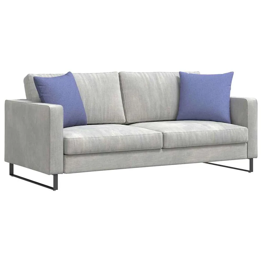 Coussins de canapé 2 pcs Bleu denim 45 x 45 cm tissu - 3