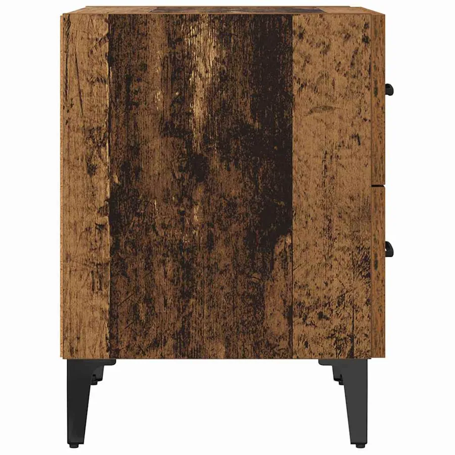 Armoire de lit Bois ancien 40 x 35 x 47,5 cm Bois d'ingénierie - 7