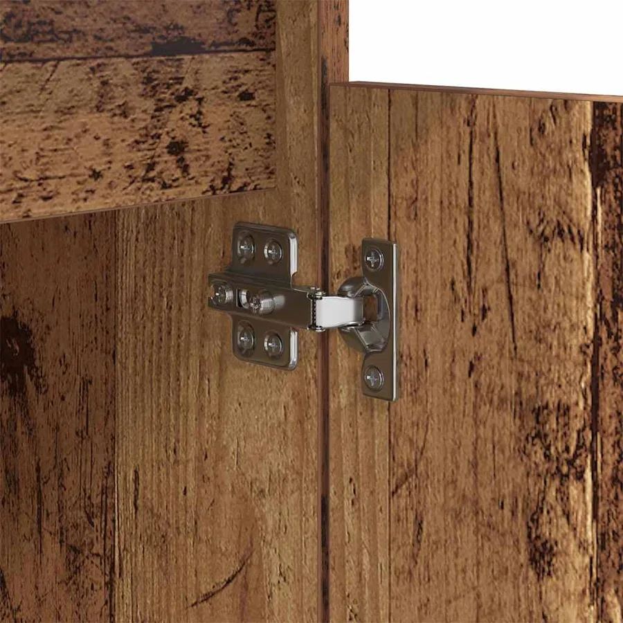 Cabinet de chevet Bois ancien 40 x 35 x 70 cm Bois d'ingénierie - 8