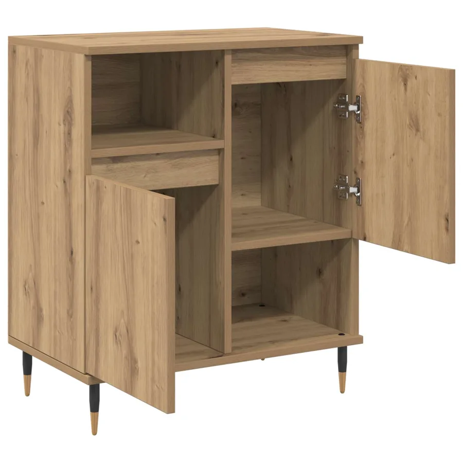 Buffets 2 pcs chêne artisanal - 6