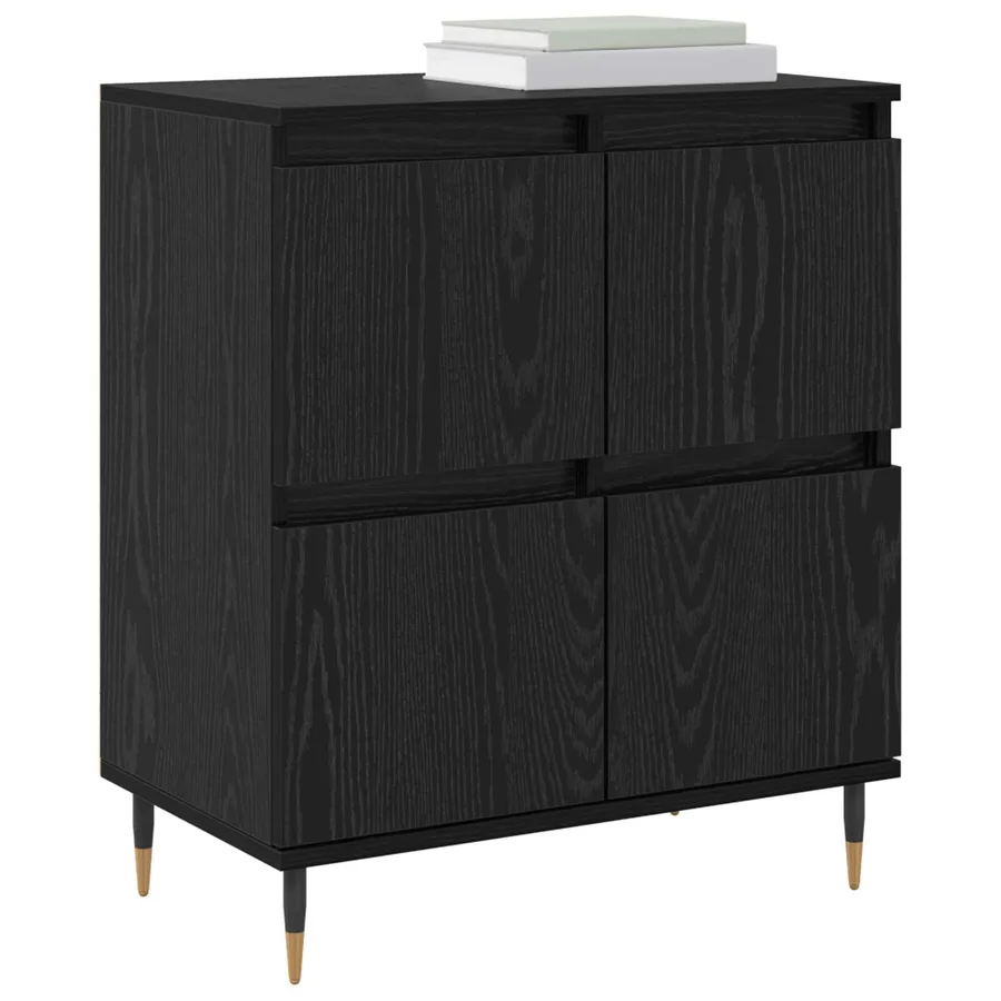 Armoire de rangement 3 pcs Chêne noir 60 x 35 x 70 cm - 3
