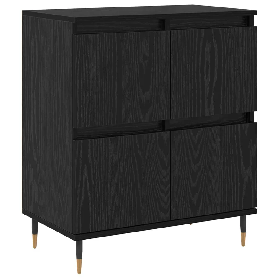 Armoire de rangement 3 pcs Chêne noir 60 x 35 x 70 cm - 5