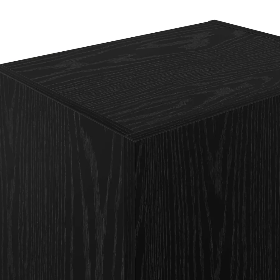 Meuble TV mural Chêne noir 40,5 x 30 x 102 cm Bois d'ingénierie - 9