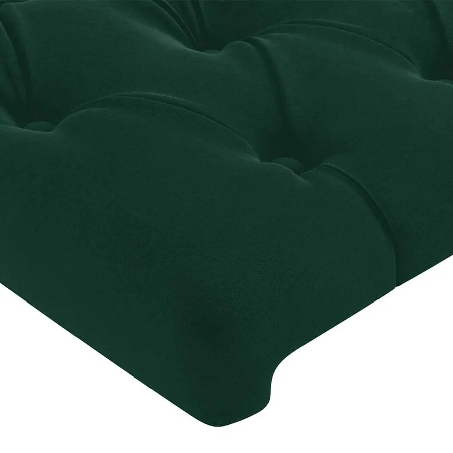 Tête de lit Vert foncé 80x7x78/88 cm Velours - 4