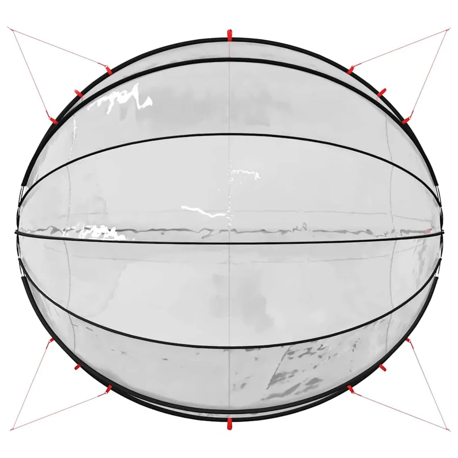 Dôme de piscine Transparent 546 x 516 x 250 cm PVC - 11