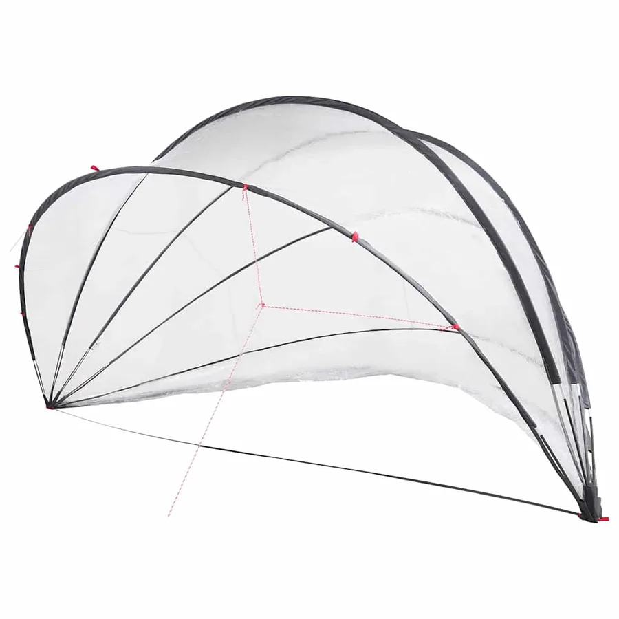 Dôme de piscine Transparent 546 x 516 x 250 cm PVC - 2