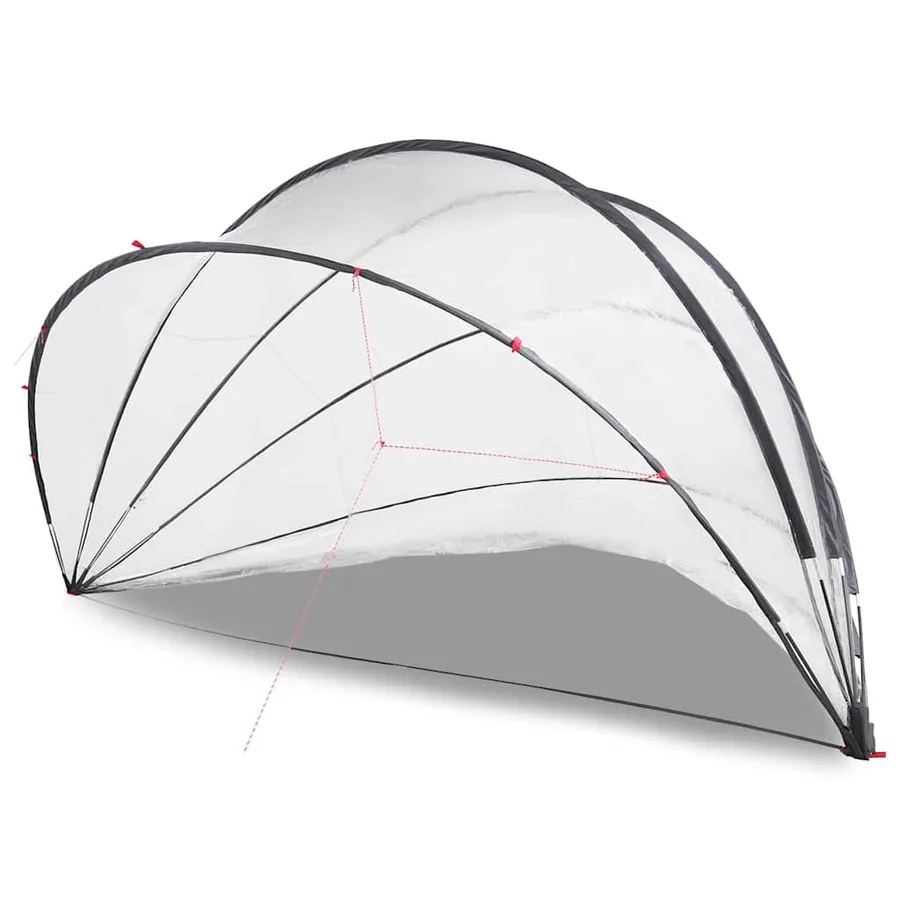Dôme de piscine Transparent 546 x 516 x 250 cm PVC - 3