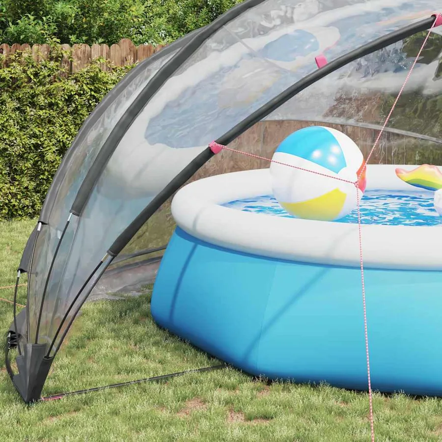 Dôme de piscine Transparent 546 x 516 x 250 cm PVC - 5