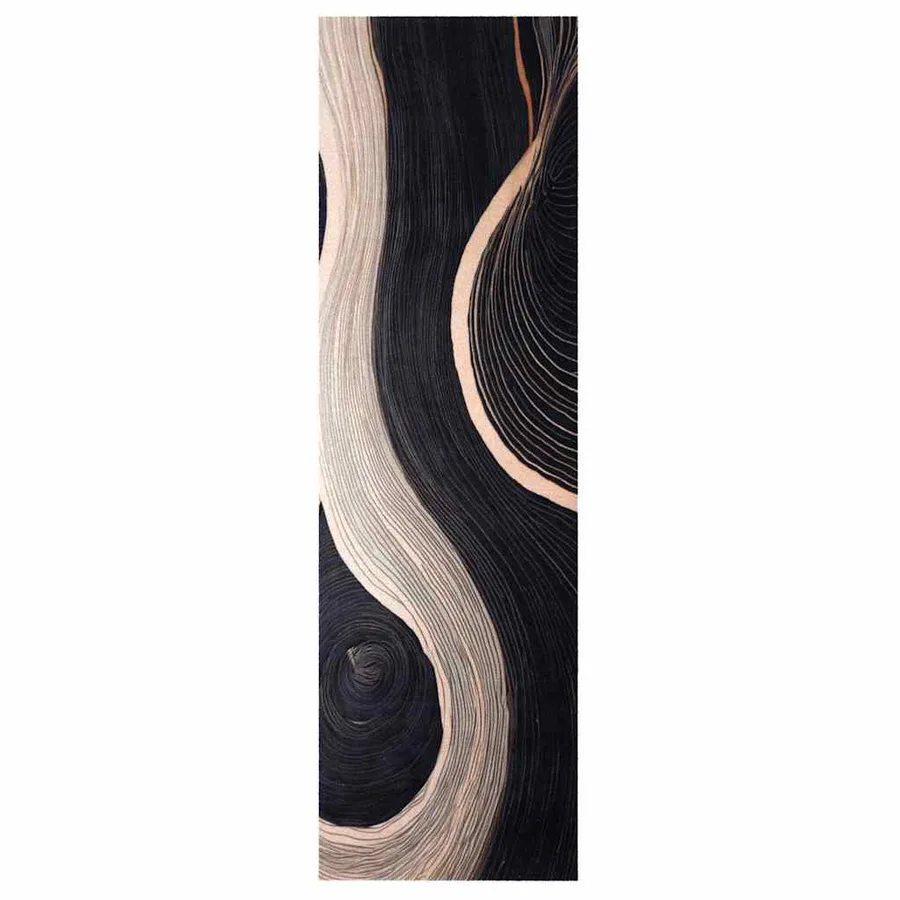 Tapis de Cuisine Noir 150 x 45 cm Velours - 2