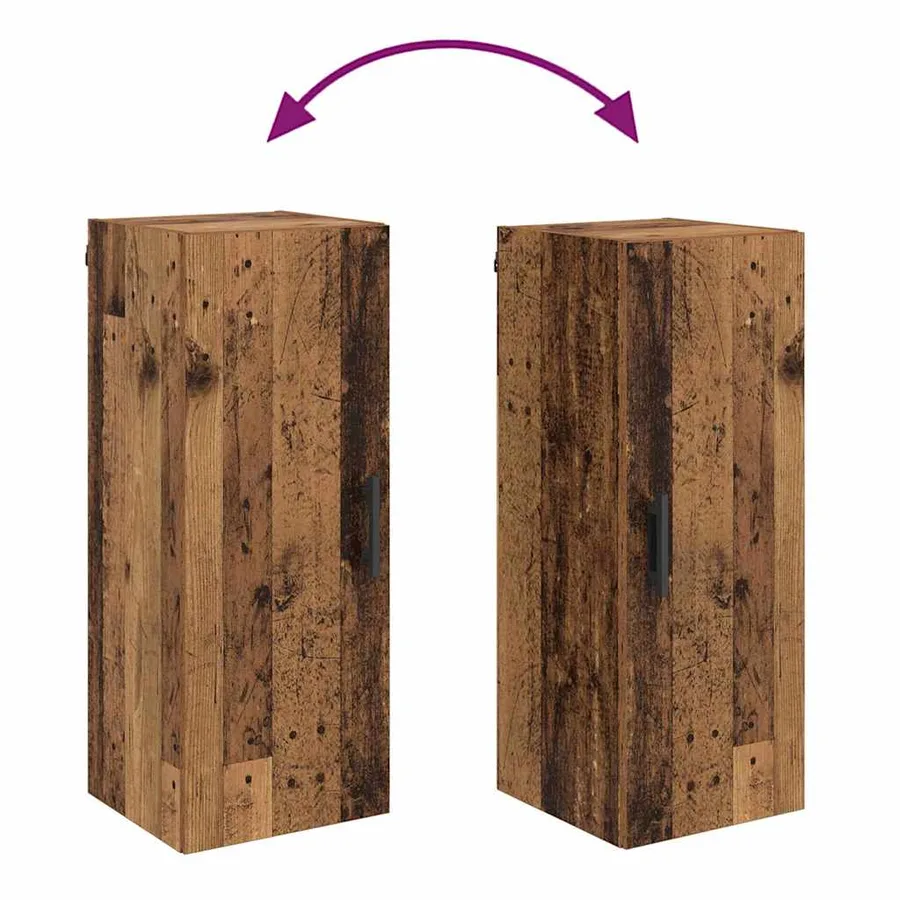 Meuble mural Bois Ancien 34,5 x 34 x 90 cm Bois d'ingénierie - 10