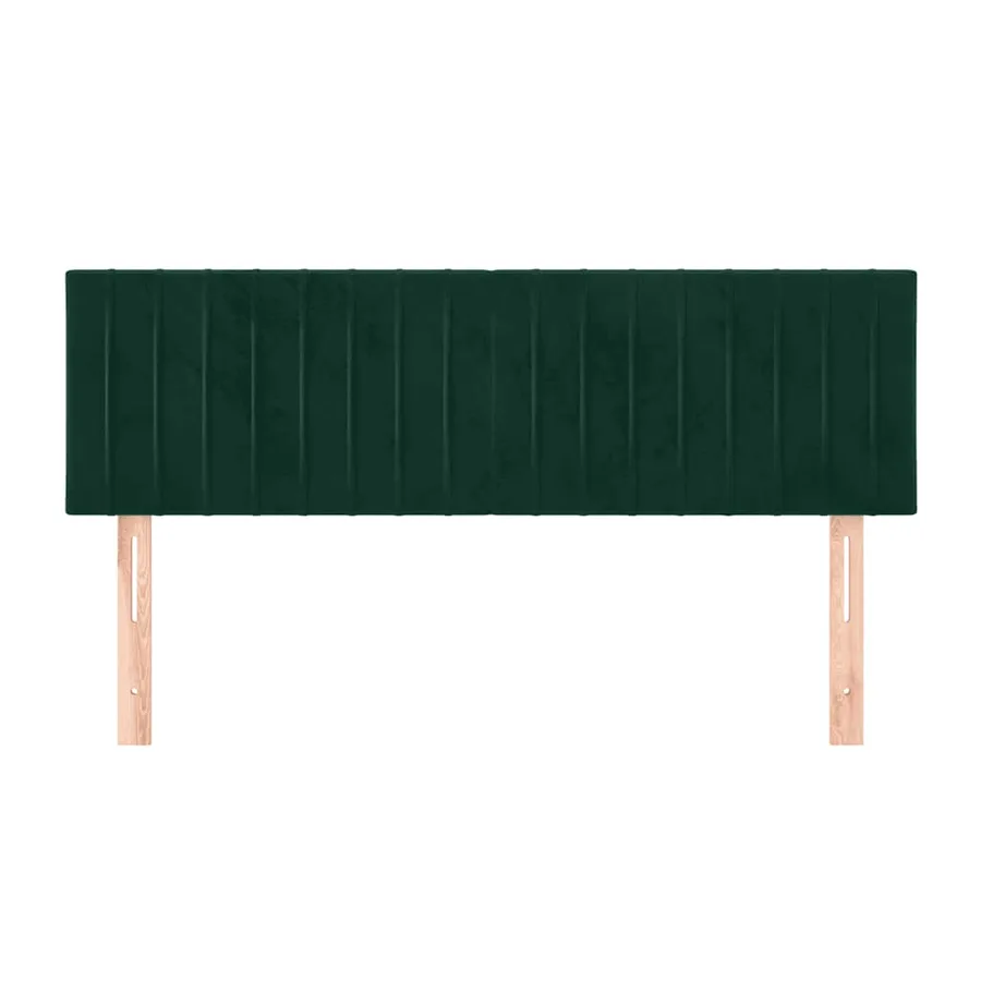 Têtes de lit Vert foncé 144x5x78/88 cm Velours - 3