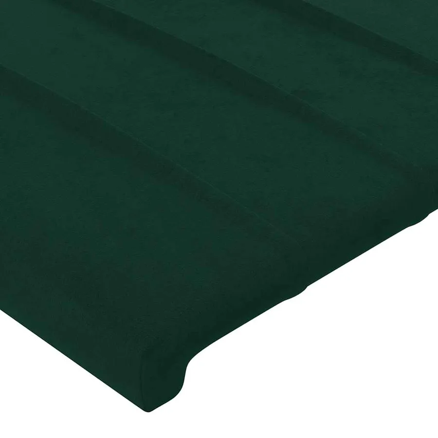 Têtes de lit Vert foncé 144x5x78/88 cm Velours - 4