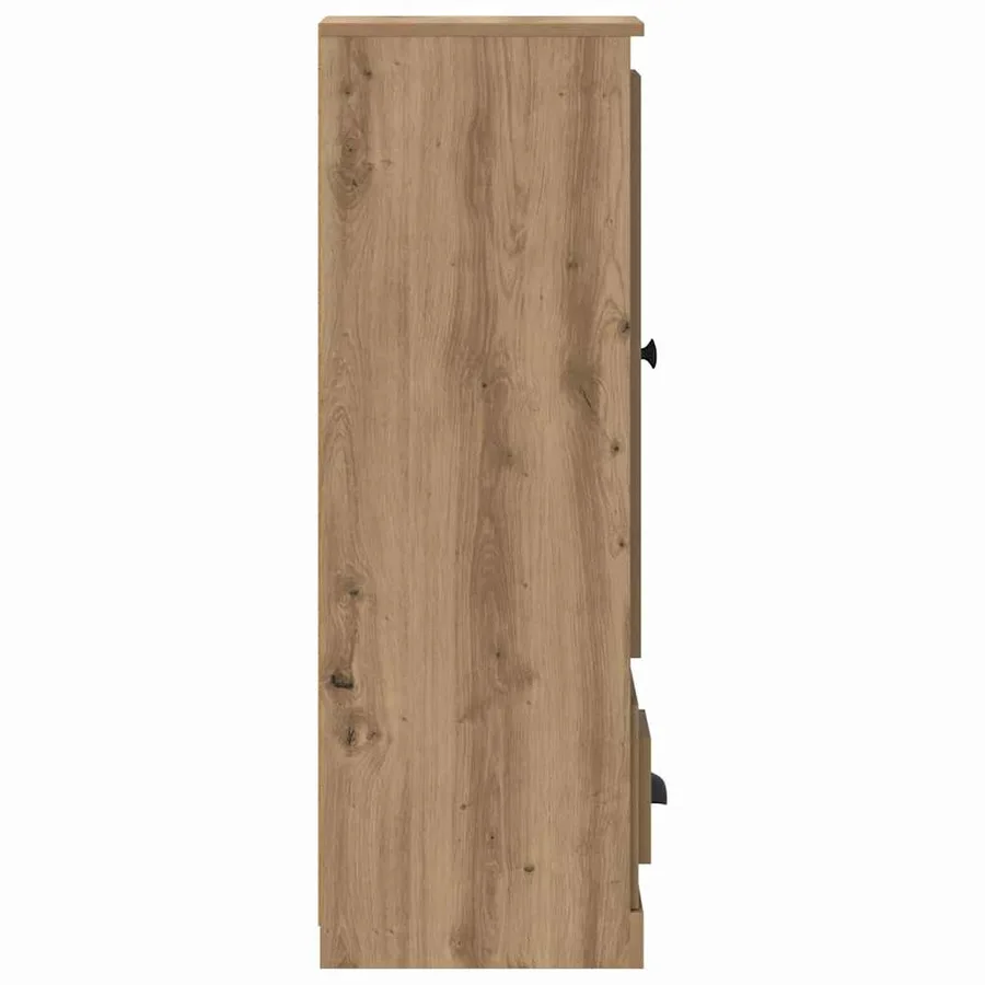Haut Armoire 3 pcs Chêne artisanal 132 x 35,5 x 103,5 cm - 8