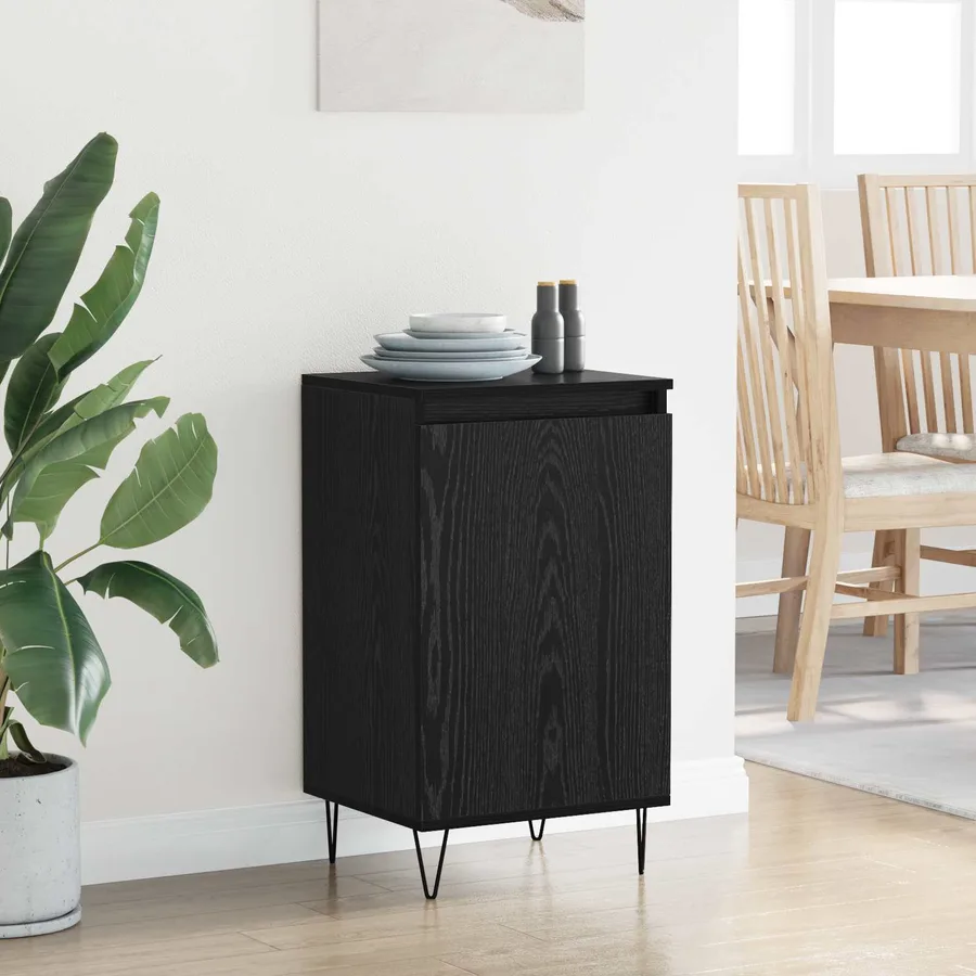 Buffet Chêne noir 40 x 35 x 70 cm Bois d'ingénierie - 4