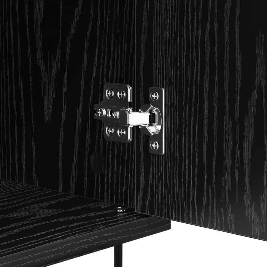 Buffet Chêne noir 40 x 35 x 70 cm Bois d'ingénierie - 9