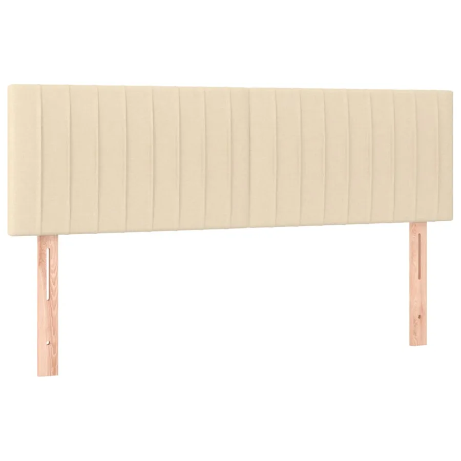 Têtes de lit Crème 144x5x78/88 cm Tissu - 2