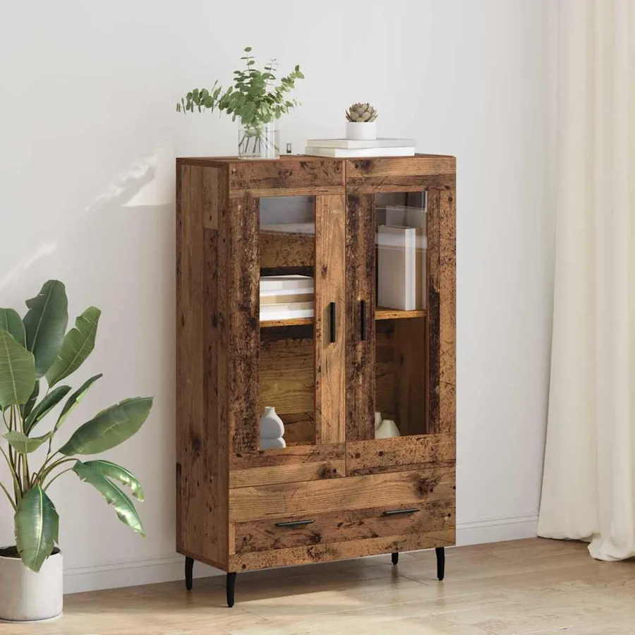 Haut Armoire Bois Ancien 69,5 x 31 x 115 cm Bois d'ingénierie