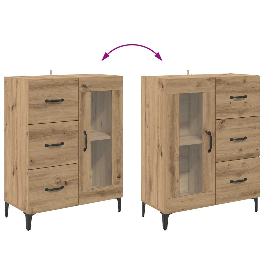 Buffet Chêne artisanal 69,5 x 34 x 90 cm - 8