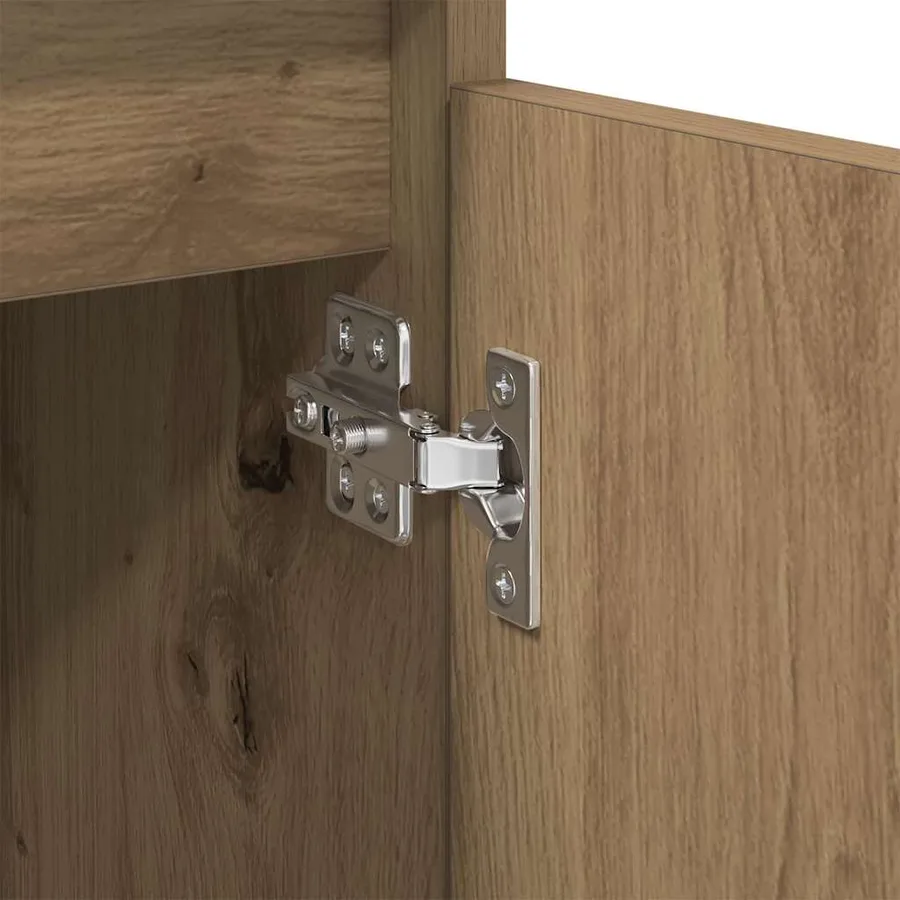 Buffet Chêne artisanal 60 x 35 x 70 cm Bois d'ingénierie et fer - 9