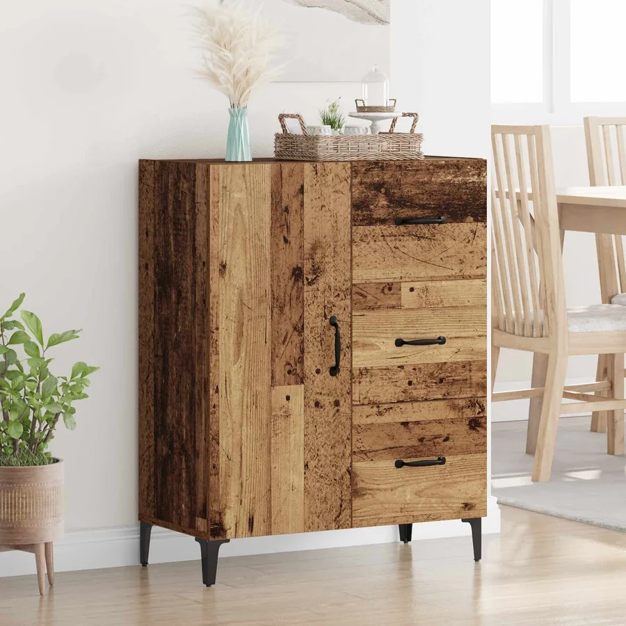Buffet Bois ancien 69,5 x 34 x 90 cm Bois d'ingénierie
