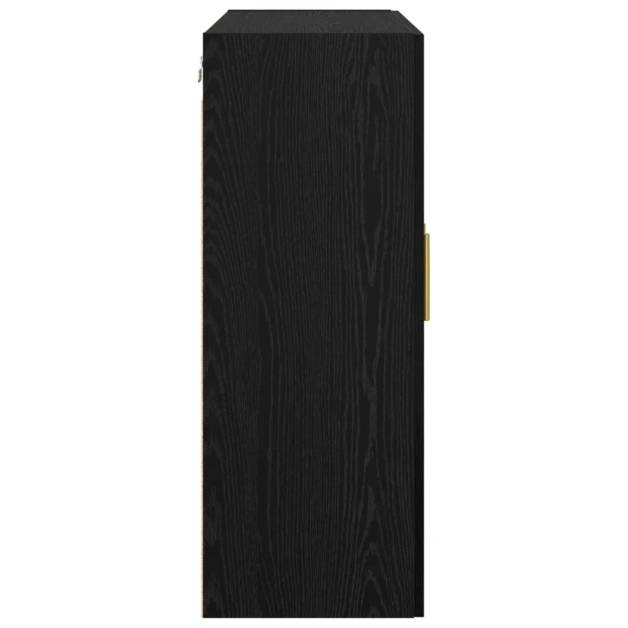 Meuble mural Chêne noir 69,5 x 34 x 90 cm Bois d'ingénierie - 7