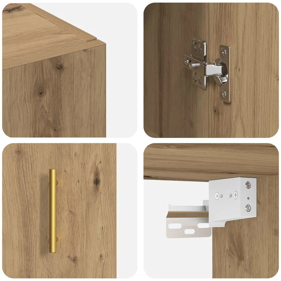 Armoire Murale 2 pcs Chêne artisanal 69,5 x 34 x 90 cm - 10