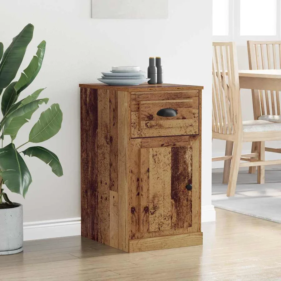 Meuble d'appoint Bois ancien 40 x 50 x 75 cm Bois d'ingénierie - 4
