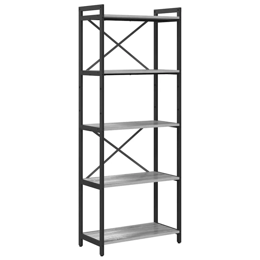 Étagère Sonoma gris 60 x 30 x 155 cm Bois d'ingénierie - 2