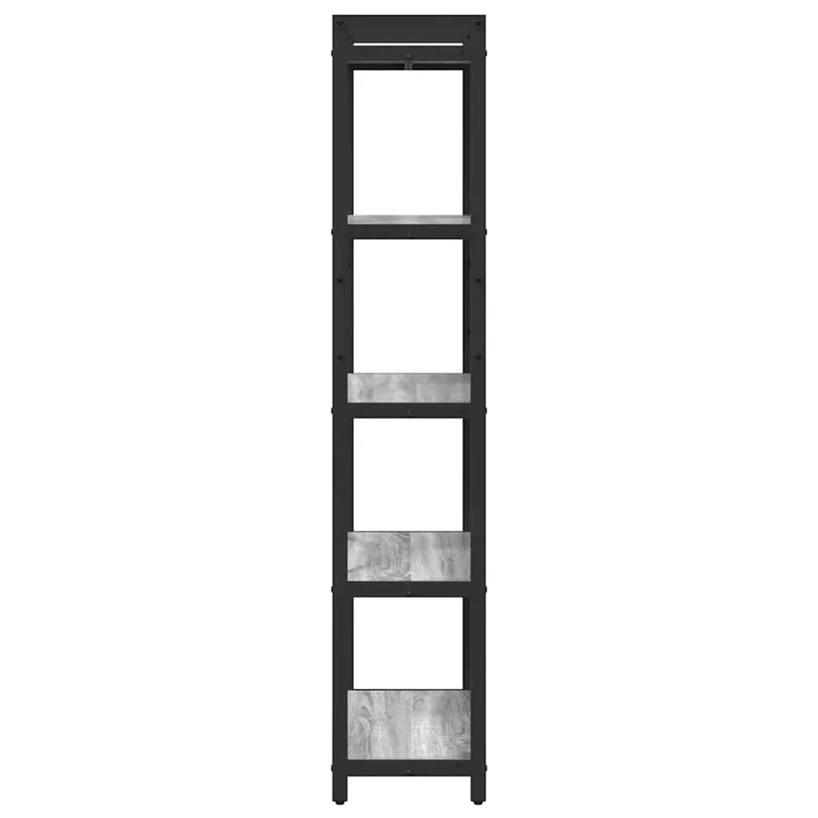 Étagère Sonoma gris 60 x 30 x 155 cm Bois d'ingénierie - 6