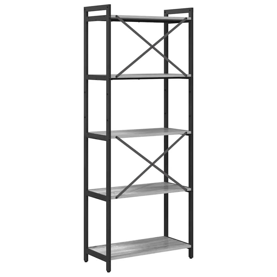 Étagère Sonoma gris 60 x 30 x 155 cm Bois d'ingénierie - 7