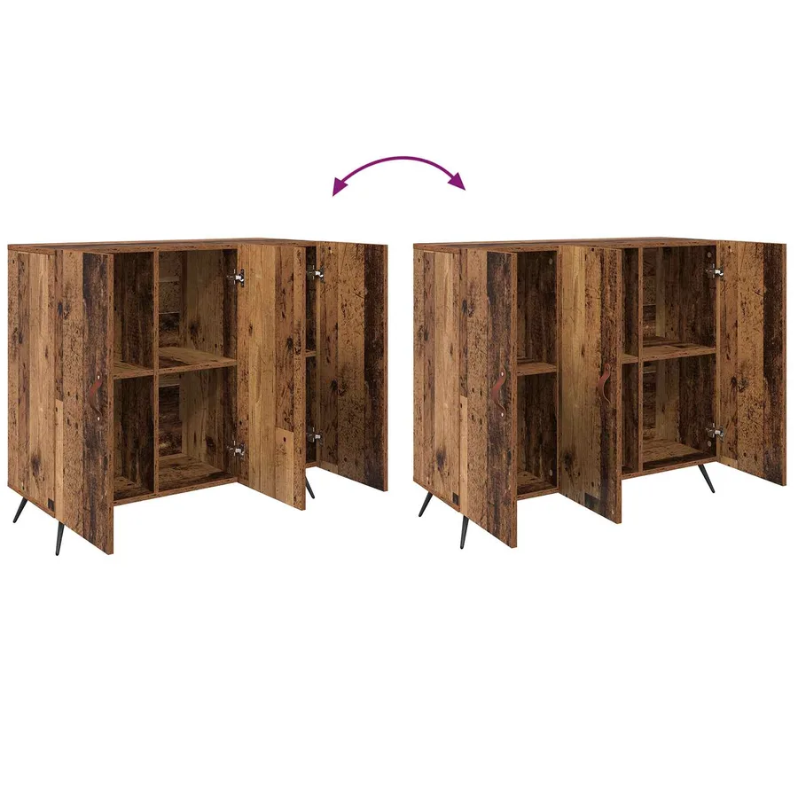 Buffet Bois ancien 89,5 x 34 x 80 cm Bois d'ingénierie - 10