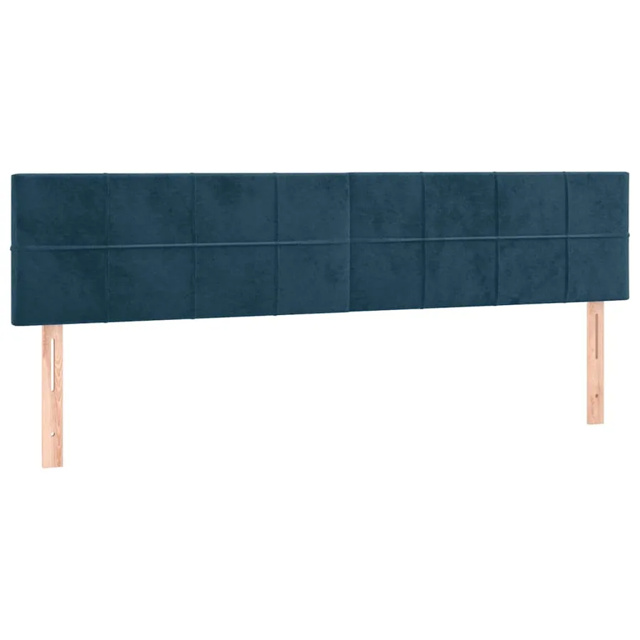 Têtes de lit Bleu foncé 180 x 5 x 78/88 cm Velours - 2