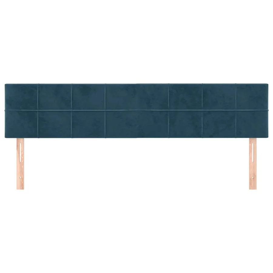 Têtes de lit Bleu foncé 180 x 5 x 78/88 cm Velours - 3