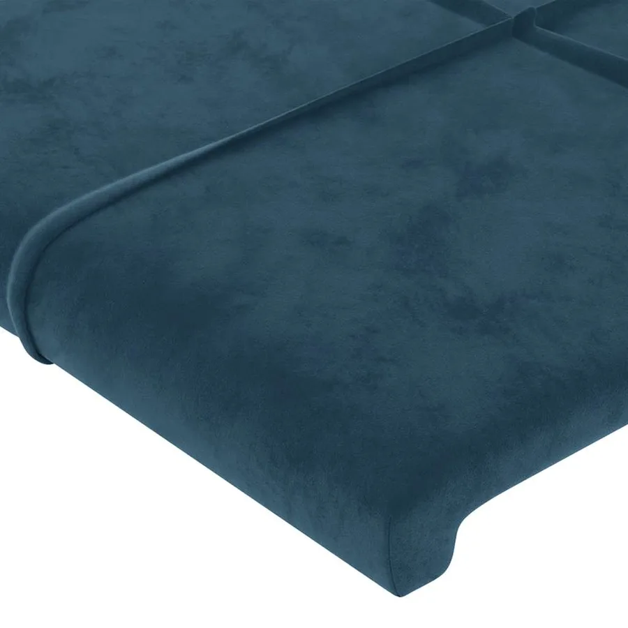 Têtes de lit Bleu foncé 180 x 5 x 78/88 cm Velours - 4