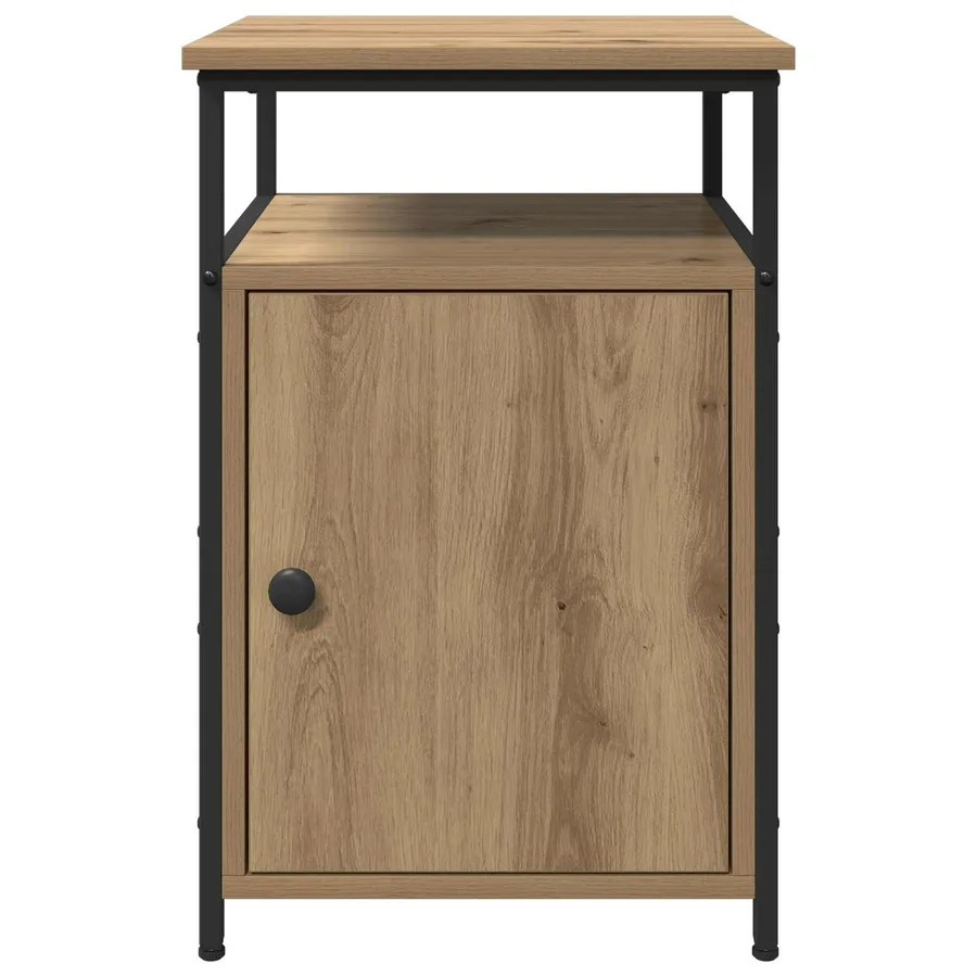 Cabinet de chevet chêne artisanal Bois d'ingénierie - 6