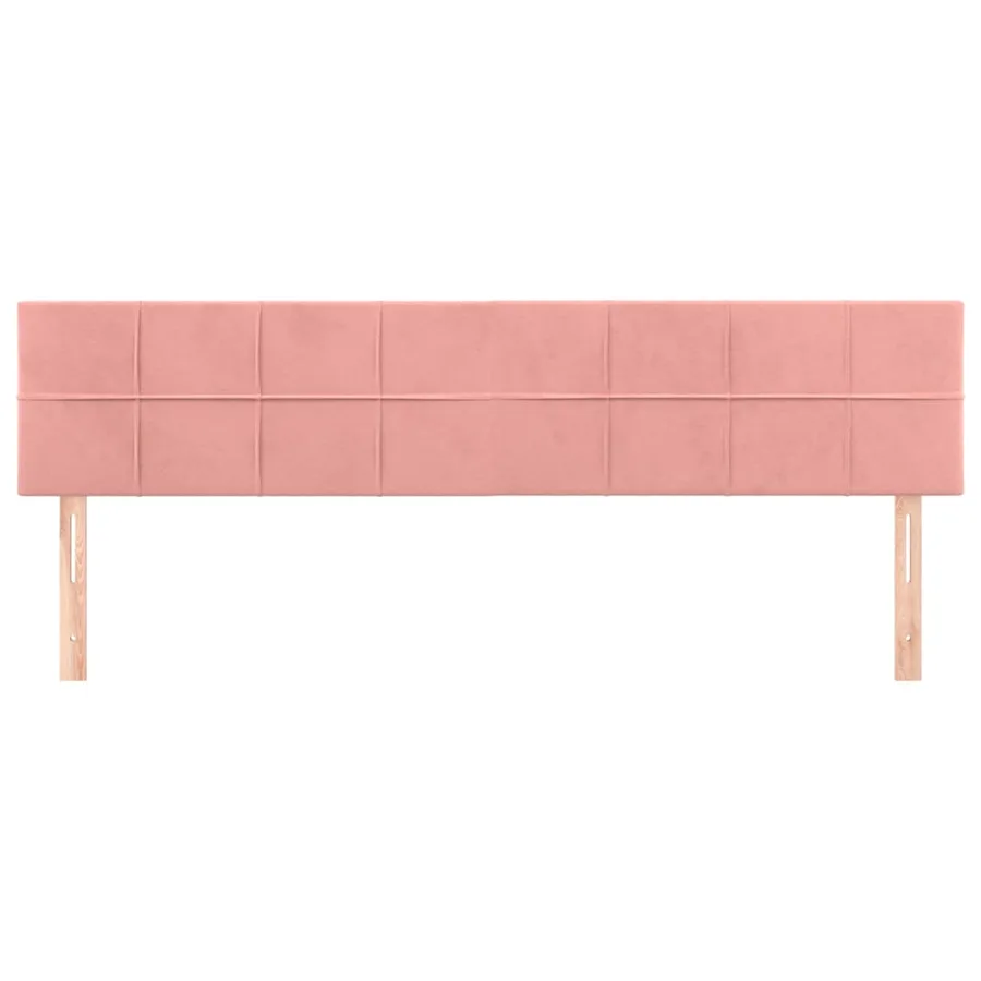 Têtes de lit Rose 160x5x78/88 cm Velours - 3