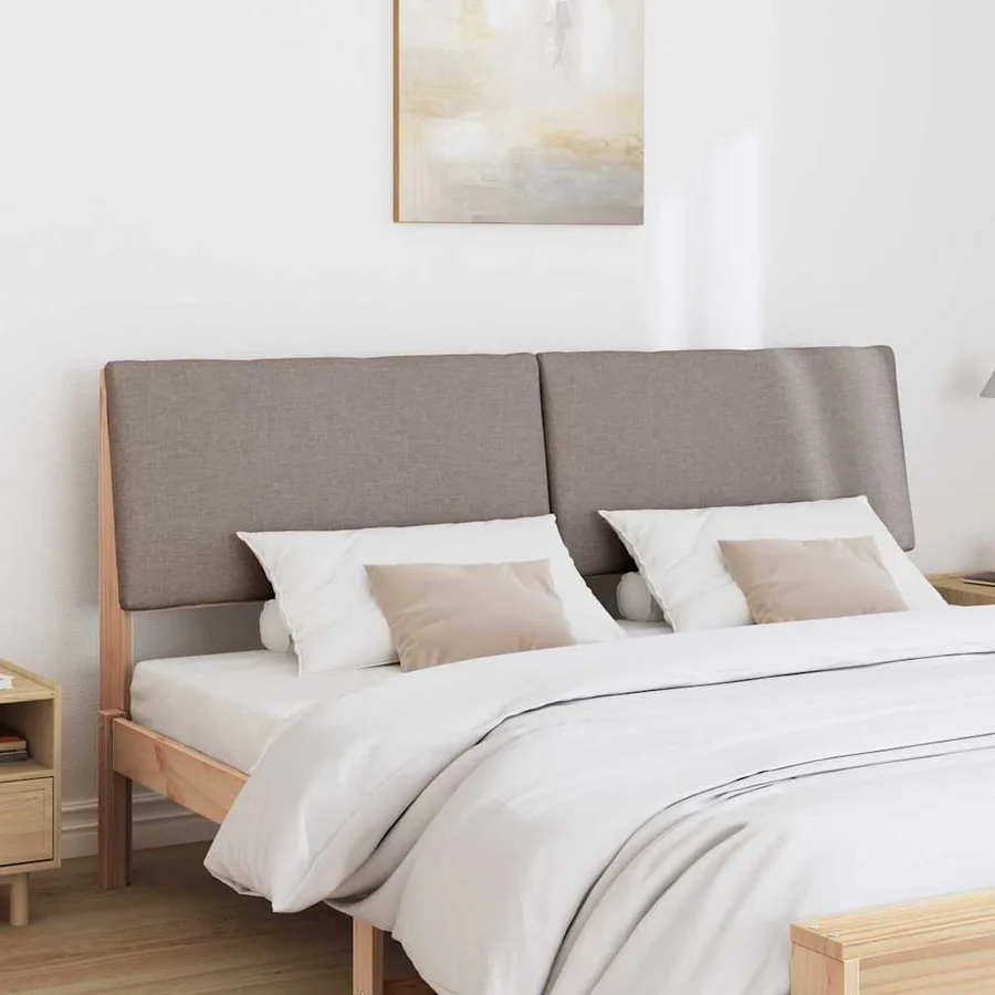 Tête de lit capitonnée Taupe 180 cm Pin massif - 3