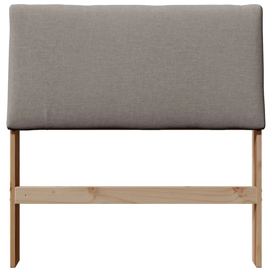 Tête de lit capitonnée Taupe 100 cm Pin massif - 4