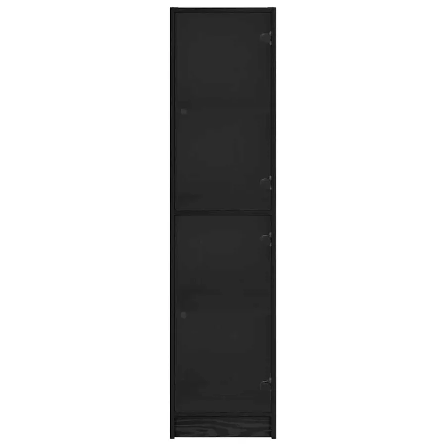 Haut Armoire Chêne noir 35 x 37 x 142 cm Bois d'ingénierie - 6