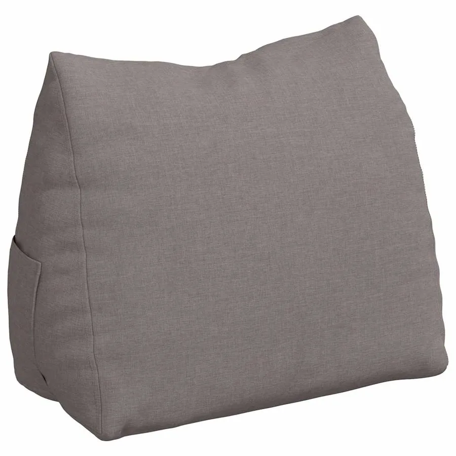 Coussin de Dos Taupe 45 x 20 x 35 cm tissu - 2