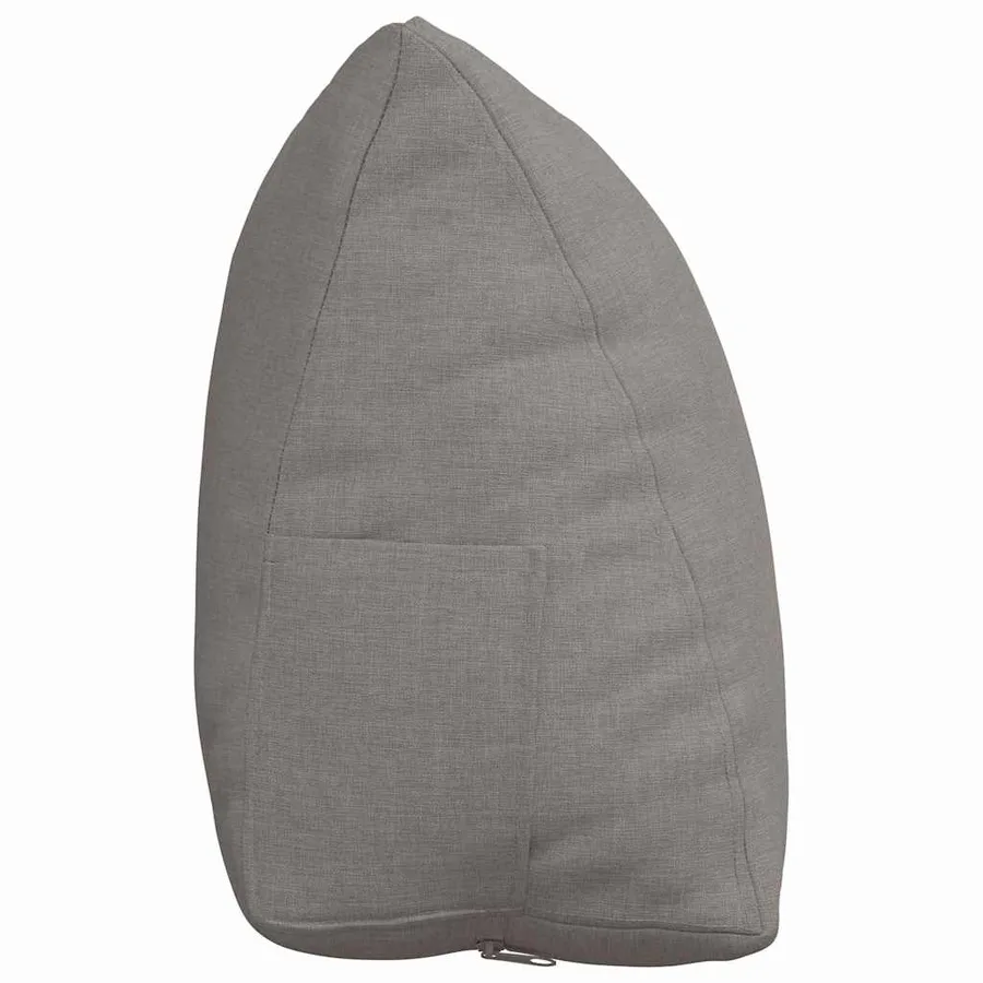 Coussin de Dos Taupe 45 x 20 x 35 cm tissu - 7