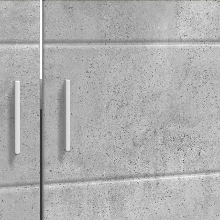 Ensemble d'armoire de salle de bain TULUM Gris béton - 8