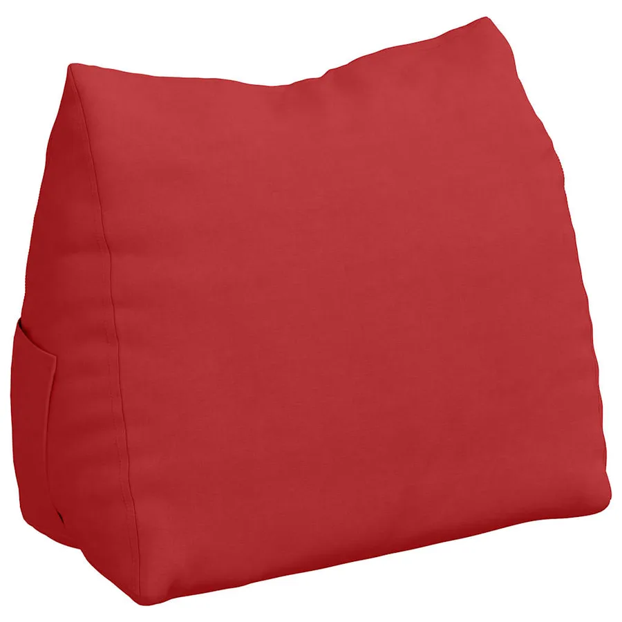 Coussin de Dos Rouge 60 x 20 x 50 cm tissu - 2